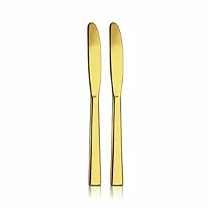 Desert Knife Shri & Sam Stainless Steel Lotus Plain Gold PVD Coating