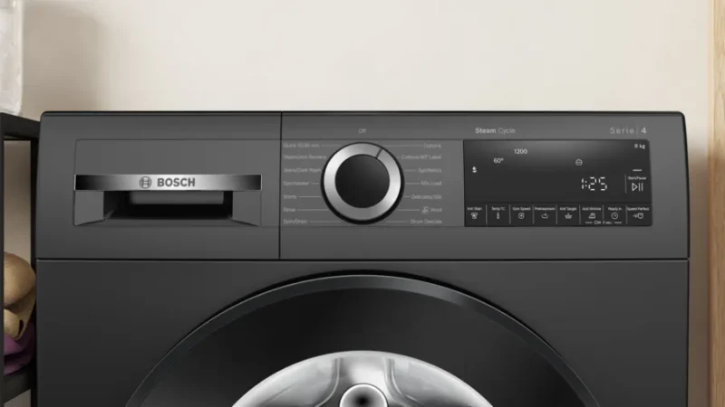Series 4 washing machine, front loader 8 kg 1200 rpm