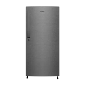 268203_0_kktccp Haier 190 Litres 3 Star Direct Cool Single Door Refrigerator with Diamond Edge Freezing Technology (HRD-2103CBS-P, Brushline Silver)