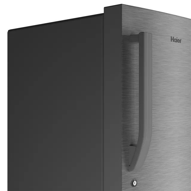 268203_11_muulmb Haier 190 Litres 3 Star Direct Cool Single Door Refrigerator with Diamond Edge Freezing Technology (HRD-2103CBS-P, Brushline Silver)