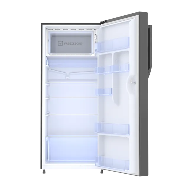 268203_5_dcrfr4 Haier 190 Litres 3 Star Direct Cool Single Door Refrigerator with Diamond Edge Freezing Technology (HRD-2103CBS-P, Brushline Silver)
