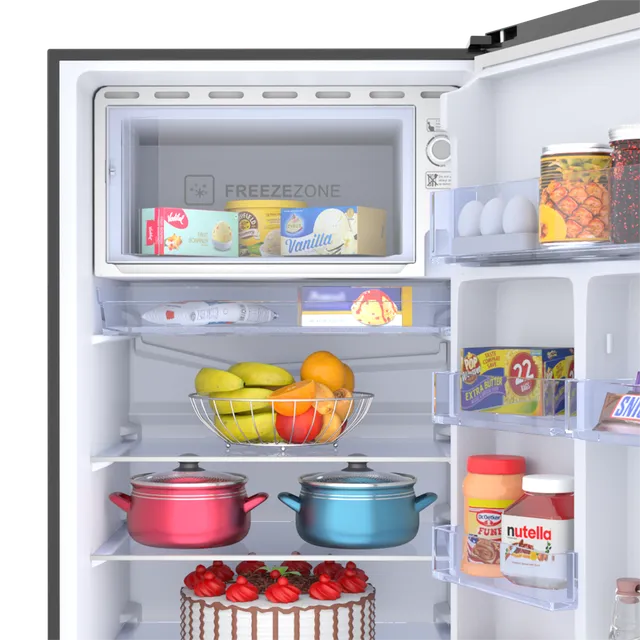 268203_7_wspyik Haier 190 Litres 3 Star Direct Cool Single Door Refrigerator with Diamond Edge Freezing Technology (HRD-2103CBS-P, Brushline Silver)
