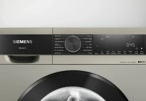 2_wmXSd7W Siemens WG44A20XIN IQ700 Silver Inox 9Kg 1400 RPM Large LED Touch Display 60 Liters Soft Care Drum AI Active Water Plus with 256 Sensing Levels Front Load Washing Machine