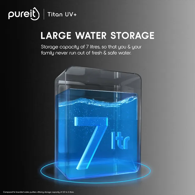 315779_11_cgoo9e pureit Titan UV+ 7L UV Lamp + UFSC+ UV Led Water Purifier with Integrated Sediment Filter (Black)