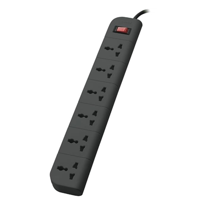 31vq3V9oi3L._SX679_ Belkin 6-Socket Surge Protector Universal Socket with 6.5ft (2-Meter) Heavy Duty Cable Overload Protection, Extension Cord Comes with 5 Years Manufacturer Warranty, Grey Color