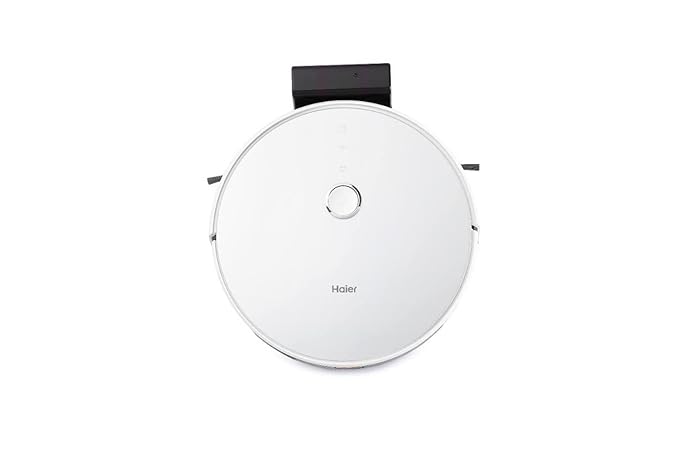 41CS2CInrSL._SX679_ Haier Robot Vacuum Cleaner with Wet Mopping, 2-in-1 with App & Voice Control, Auto Recharge, Strong 2200 PA Suction, and Long Life 2600 Battery, 1.6 Hours, Silver