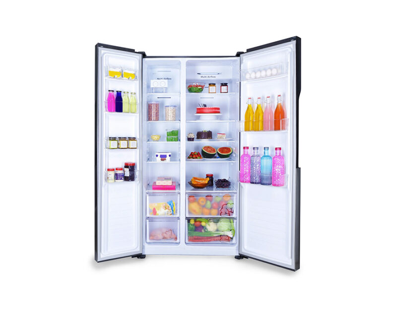 4_10070033 Godrej Side By Side Refrigerator RS EONVELVET 579 RFD PL ST
