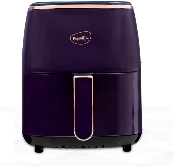 51QrT8RihgL._SX679_ (1) Pigeon Healthifry Plus Digital Air Fryer, 360° High Speed Air Circulation Technology 1400 W with Non-Stick 4.2 L Basket - Purple