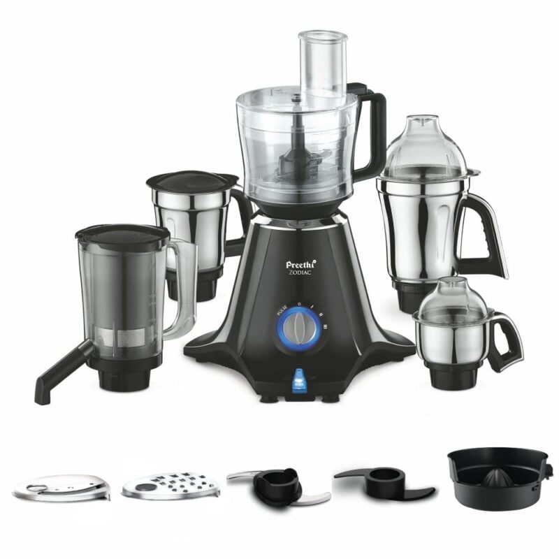 51fk7XHeX+L._SL1000_ Preethi Zodiac Mixer Grinder, 750 Watts, Black