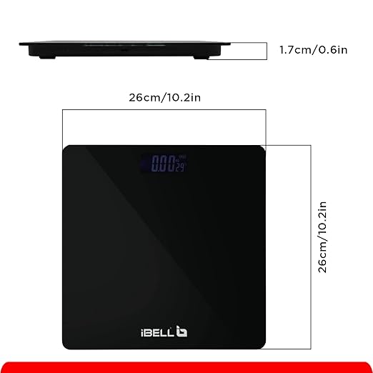 51sMYGHLWGL._SX522_ iBELL BS260M Personal Body Weight Weighing Scale, Bathroom Scale (180 kg)