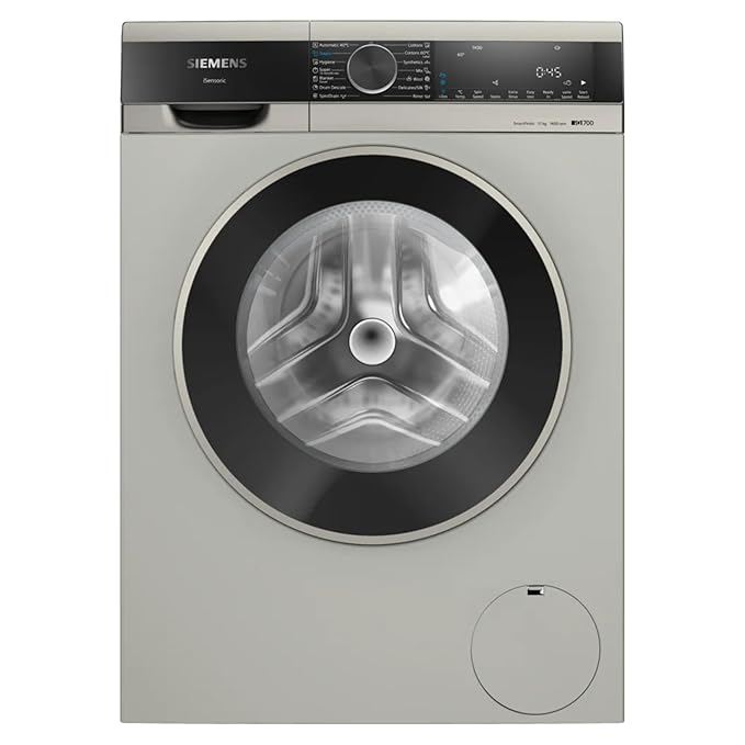 Siemens 11kg 5 Star with Automatic Detergent Dosage (IDOS) & Stain Treatment Fully Automatic Front Load Washing Machine (Built in Heater, WG64A2AXIN, Hygiene Program & 5 Star Inverter, Silver Inox)