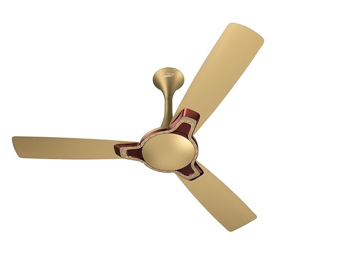 V Guard Romanza Art 1200MM 400Rpm Premium Decorative Cieling Fan(Oro Impact Indian Art)