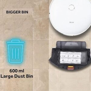 617GLuU-GQL._SX679_ Haier Robot Vacuum Cleaner with Wet Mopping, 2-in-1 with App & Voice Control, Auto Recharge, Strong 2200 PA Suction, and Long Life 2600 Battery, 1.6 Hours, Silver