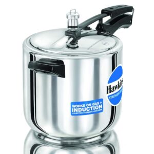 61A-4+2DZtL._SX679_ Hawkins 5 Litre Inner Lid Pressure Cooker, Stainless Steel Cooker, Induction Cooker, Silver (HSS60), 5 Liter