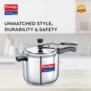Prestige Nakshatra Alpha Stainless Steel Inner Lid Pressure Cooker, 3 Litres, Stainless Steel, 3 Liter