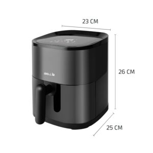 61GRkpbOleL._SL1500_ iBELL AERO FRY 420DM Air Fryer 4.2 Litre - 1500W (Black)