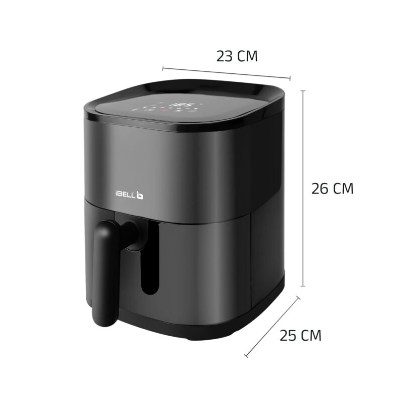 61GRkpbOleL._SL1500_ iBELL AERO FRY 420DM Air Fryer 4.2 Litre - 1500W (Black)