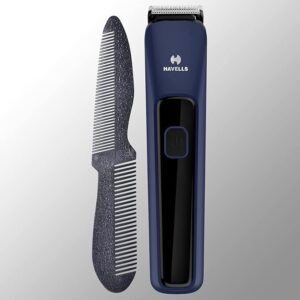 Havells Bt5112C Li-Ion Men Cord & Cordless Beard Trimmer (Blue), Battery Powered