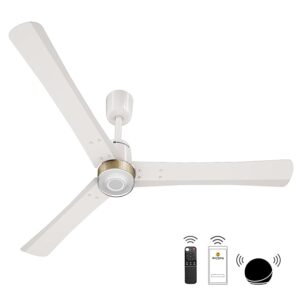 61Lfp+idCZL._SX679_ atomberg Renesa Elite Smart 1200mm BLDC Ceiling Fan with IoT & Remote Control | 5 star | High Air Delivery with Moonbeam LED Light | New Sleek Design | Newly Launched | 3 Year Warranty|Pearl White