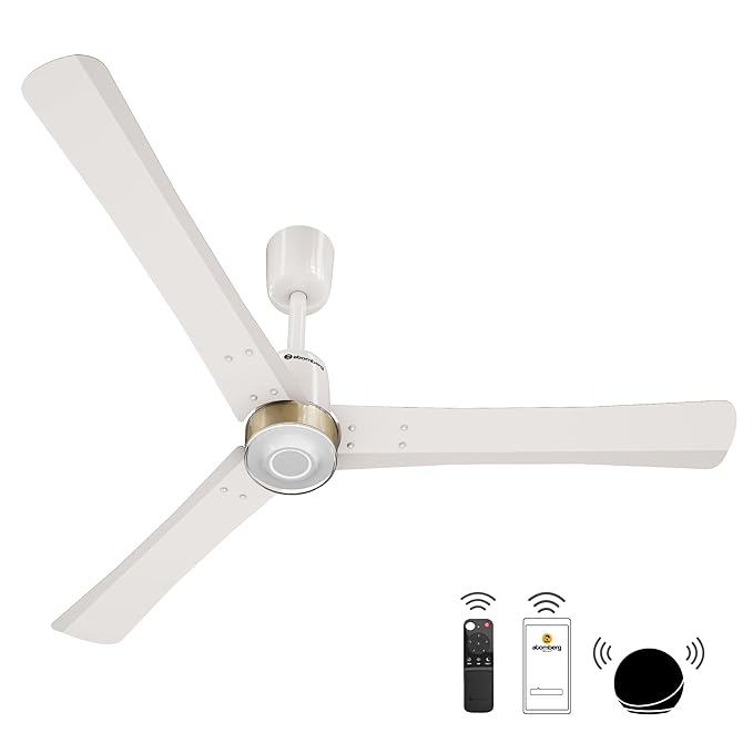 61Lfp+idCZL._SX679_ atomberg Renesa Elite Smart 1200mm BLDC Ceiling Fan with IoT & Remote Control | 5 star | High Air Delivery with Moonbeam LED Light | New Sleek Design | Newly Launched | 3 Year Warranty|Pearl White