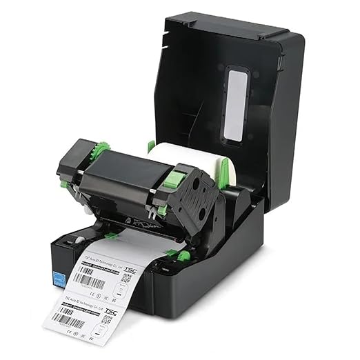 61QSfi87TQL._SX522_ TSC TE244 Desktop Thermal Transfer Barcode Printer with USB connectivity 203 DPI Bar Code Label Printer