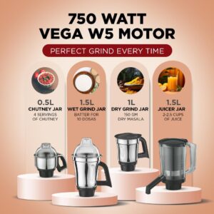 61RHHWCh6gL._SL1080_ Preethi Zodiac Mixer Grinder, 750 Watts, Black