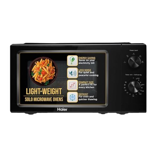 61TA6Mtz59L._SX679_ Haier 19 L Inverter Technology, Light Weight, Defrost, 5 Power Levels Solo Microwave Oven (HIL1901MBPB, Black)