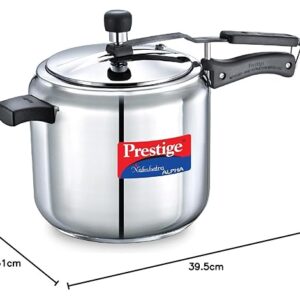 Prestige Nakshatra Alpha Stainless Steel Inner Lid Pressure Cooker, 3 Litres, Stainless Steel, 3 Liter