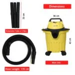 61VJFSrOFhL._SL1500_-150x150 IBELL VC120YBPLUS Vacuum Cleaner, 12L Barrel, 1200W, Wet and Dry Blowing & Suction, High Efficiency Filter (Yellow)