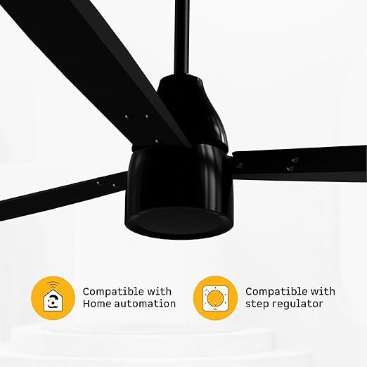 61aHpKu31iL._SX522_ atomberg Renesa Prime 1200mm BLDC Ceiling Fan Compatible with Regulators | Without Remote | BEE 5 star Rated Energy Efficient Ceiling Fan | High Air Delivery (Gloss Black)