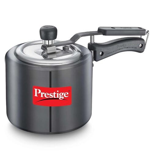 61lNmCgBDLL._SX679_ Prestige 3L Nakshatra Duo Plus Svachh Hard Anodised Inner Lid Pressure Cooker (Aluminium)|Deep Stainless Steel lid Controls spillage|Metallic Safety Plug|5 Years Warranty
