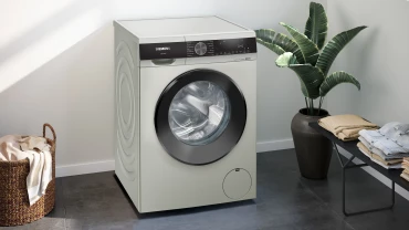 6_dCZqJ0w Siemens WG44A20XIN IQ700 Silver Inox 9Kg 1400 RPM Large LED Touch Display 60 Liters Soft Care Drum AI Active Water Plus with 256 Sensing Levels Front Load Washing Machine