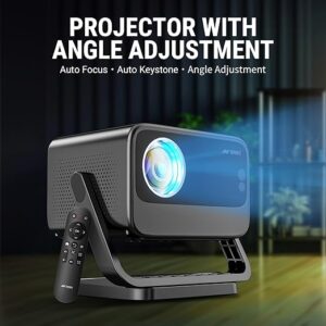 7141WGgByAL._SX522_ Ant Esports View 822 Smart LED Projector - Black | Auto-Focus 1080P Native & 4K Support, 5000 Lumens, WiFi, Android 9, BT, Remote, Upto 176", Built-in OTT (Netflix, Prime Video), Speaker 2x3W