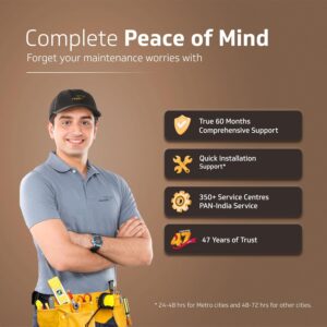 V-Guard Insight-G Premium Bldc Ceiling Fan For Home | 6 Speed Settings | 5 stars Energy Saving | Convenient Remote Control | High-Speed 100% Copper Motor | 1.2M