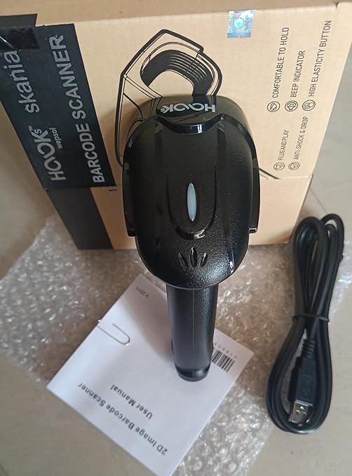 71GTMiXw53L._SY679_ Wepsol Hooks Scania Scanner 760H Barcode Scanner (1) - USB Cable, Compatible with ECR, Wep Product, Touch POS, Computer