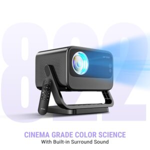 71TS-m-pD5L._SL1500_ Ant Esports View 822 Smart LED Projector - Black | Auto-Focus 1080P Native & 4K Support, 5000 Lumens, WiFi, Android 9, BT, Remote, Upto 176", Built-in OTT (Netflix, Prime Video), Speaker 2x3W