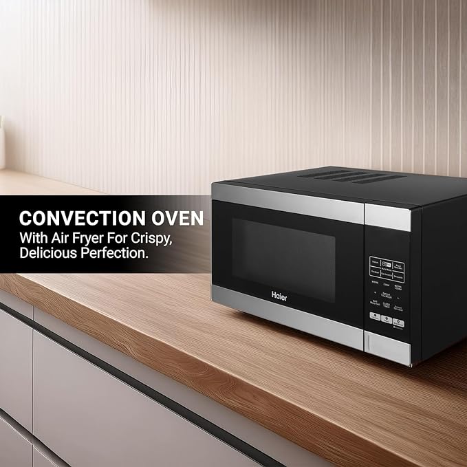 71Woba12qrL._SX679_ Haier 30L Convection Microwave Oven (HIL3001ARSB, Black) with In-Built Air Fryer | Motorized Rotisserie | Stainless-steel Cavity | 5 In 1 Microwave oven
