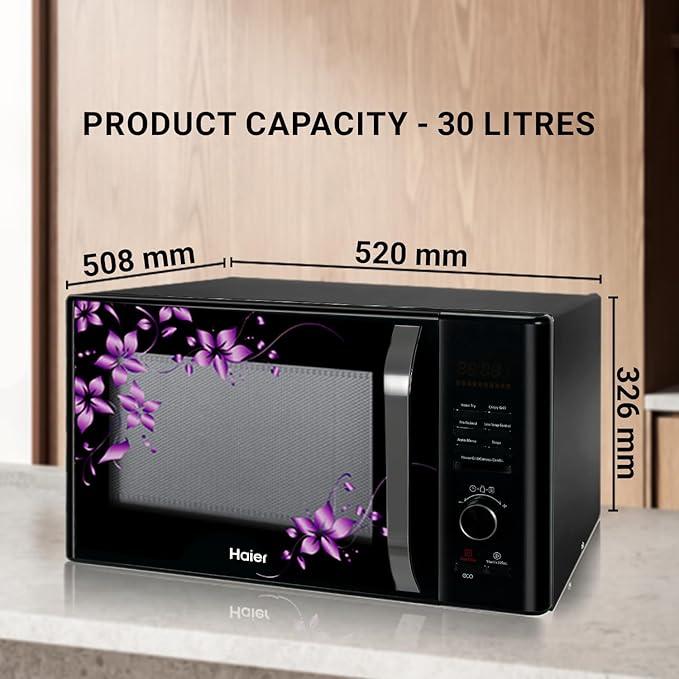 71hSXx1Op5L._SX679_ Haier 30L Convection Microwave Oven (HIL3001CBSH, Black, Crispy Grill)