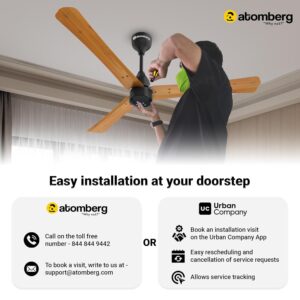 71n4jYKPTWL._SL1500_ atomberg Ikano 1200mm BLDC Ceiling Fan with Remote | 5 star | High Air Delivery | LED Speed Indicator | Low Noise | Timeless Design with Power Saving | 2 Year Warranty|Gloss Black