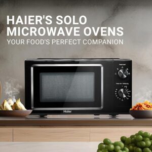 71qiTAXVuAL._SX679_ Haier 19 L Inverter Technology, Light Weight, Defrost, 5 Power Levels Solo Microwave Oven (HIL1901MBPB, Black)