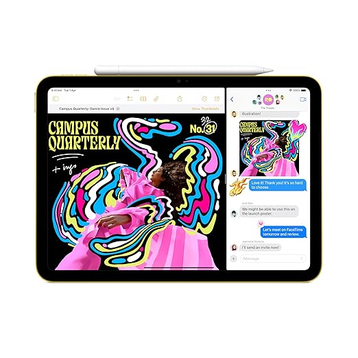 813uB6cmRIL._SX522_ Apple iPad 11″: A16 chip, 27.69 cm (11″) Model, Liquid Retina Display, 128GB, Wi-Fi 6, 12MP Front/12MP Back Camera, Touch ID, All-Day Battery Life