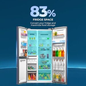 81jzf39nUvL._SX679_ Haier 598L 3 Door Convertible Side by Side Refrigerator with WIFI Enabled Smart Sense AI