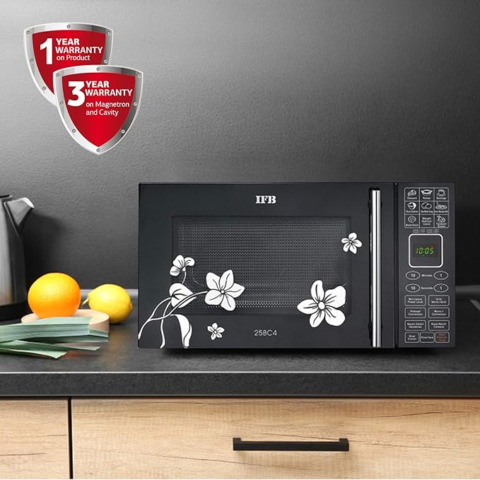 81kqUiYvU+L._SX679_ IFB 25 L Convection Microwave Oven (25BC4, Black +Floral Design) Visit the IFB Store