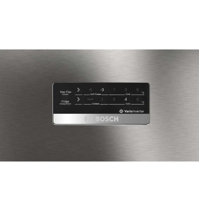 CMC33S03NI-2 Bosch MaxFlex Convert 303L 3 Star Inverter Frost Free Triple Door Refrigerator (2023 model, CMC33K03NI, 8-in-1 Convertible, UV Protected Body Shield, VitaFresh Technology, Adaptive UI, Sparkly Steel)