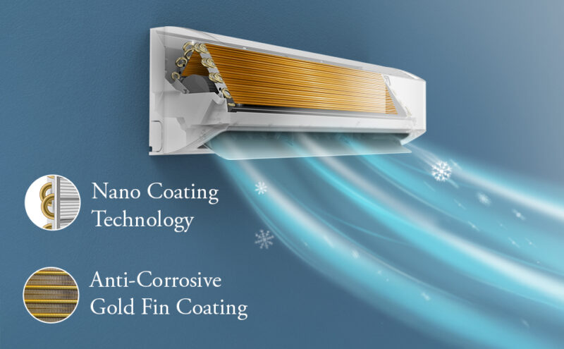 SHARP 2.0 Ton, 3 Star, Split Air Conditioner with Seiryo, Convertible 5-in-1 Cooling, Copper Condenser, AH-SI19V3B-GC