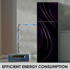 SHARP 265 L 2 Star 7 in 1 Convertible mode Frost Free Double Door Refrigerator | Japan 7 Shield Protection | Hi-Tech Inverter | ISI Certified Mirror Glass Finish Door | (Galaxy Strom, SJ-FF305V2-GKG)