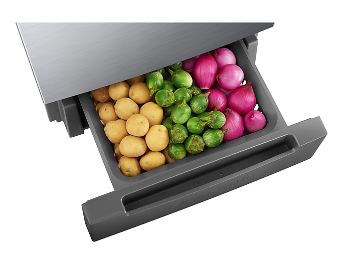 f3a7a57af38fbcdfa10ca8637761fe8cd66050db70db06422428eefae029f67e_05 236L Base Stand Drawer Double Door Refrigerator RT28C3122S9