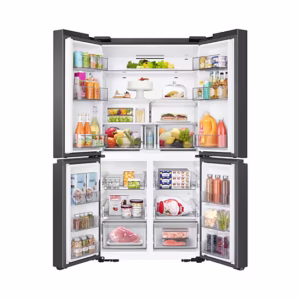 in-t-style-french-door-beverage-center-rf65dg90bdsgtl-540400876 650 L 4 Door Convertible French Door Refrigerator RF65DG90BDSG