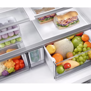 in-t-style-french-door-beverage-center-rf65dg90bdsgtl-540400879 650 L 4 Door Convertible French Door Refrigerator RF65DG90BDSG