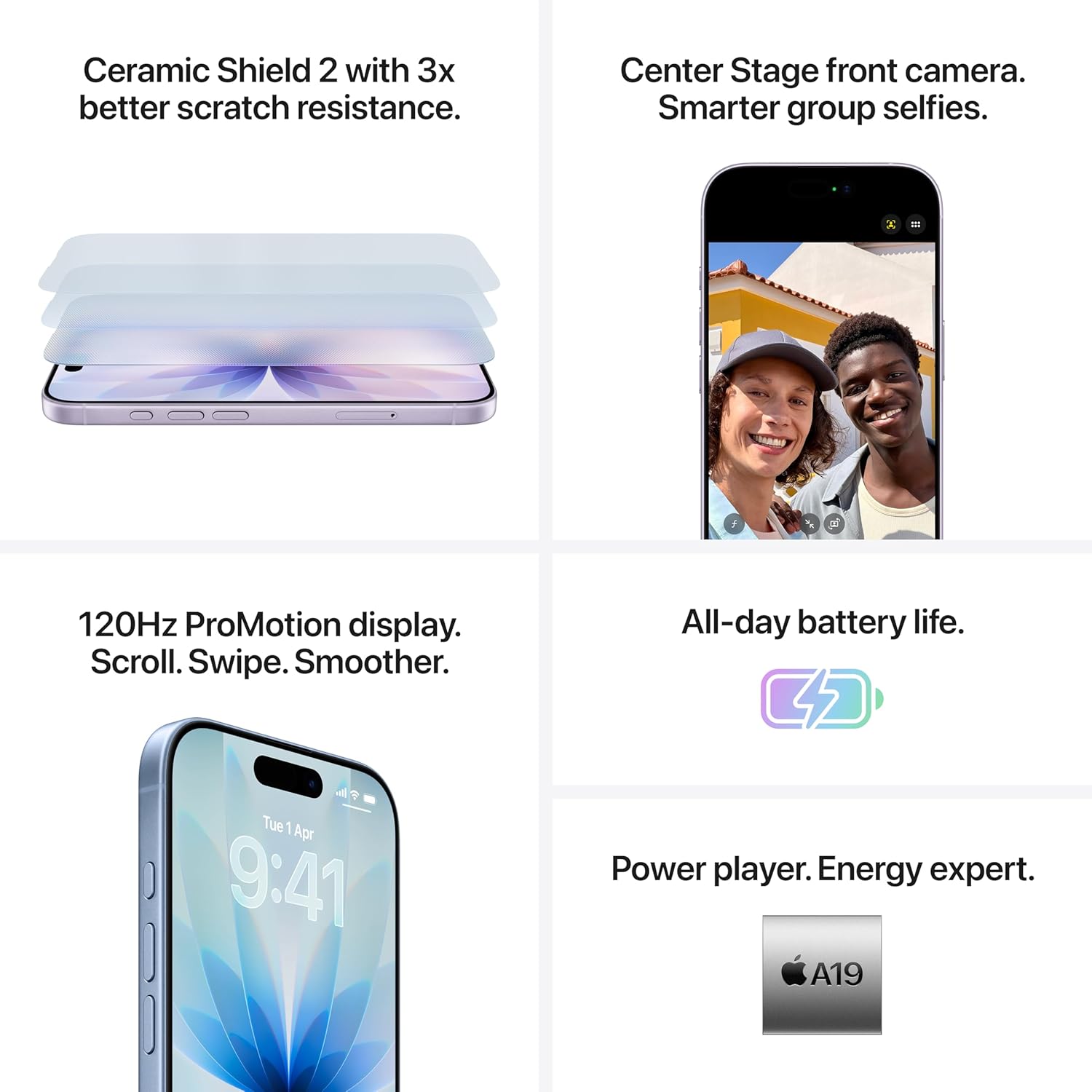 716ITcuqXLL._SL1500_ iPhone 17 256 GB: 15.93 cm (6.3″) Display with Pro-Motion, A19 Chip, Black